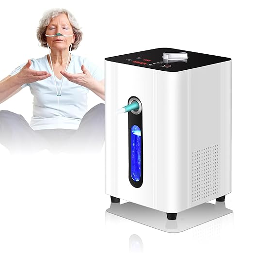 Hydrogen Inhalation Machine, 150ml/min Hydrogen Machine, 99.99 Percent High Purity PEM and SPE Ionizer, Water Level Warning, Water Quality Monitoring, Safe and Secure