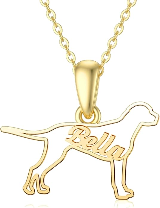 925 Sterling Sliver Yorkshire/Corgi/Labrador/Pug/Bulldog/Paw Print/Cross Necklace Cute Puppy Dog Necklace Jewelry Birthday Gifts for Women Girls Dog Lovers