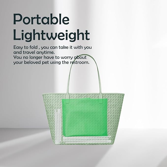 MEEXPAWS Dog Pee Pad Holder Foldable, Puppy Pad Holder Liner Base High Side, Dog Litter Box Indoor 44’’x33’’, Training Leak-Proof Easy Clean