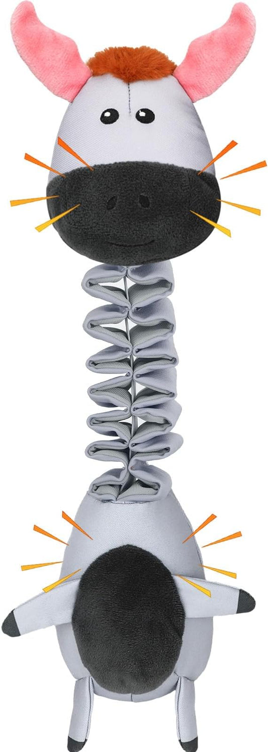 Squeaky Plush Dog Toys for Puppy Toys, Interactive Tug of War Dog Pull Toys, Stuffed Dog Pet Toys for Teething Puppy, Indoor and Outdoor Play for Small Medium Dogs and Large Dogs