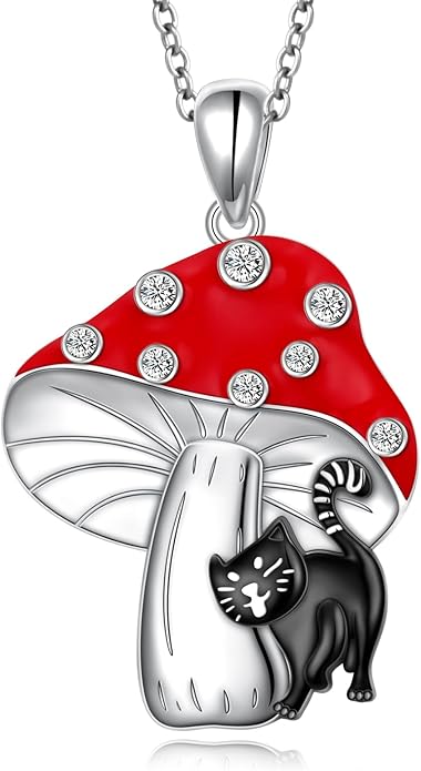 Alphm 925 Sterling Silver Chicken Capybara Raccoon Highland Cow Axolotl Necklace Cute Animal Necklace Jewelry for Women