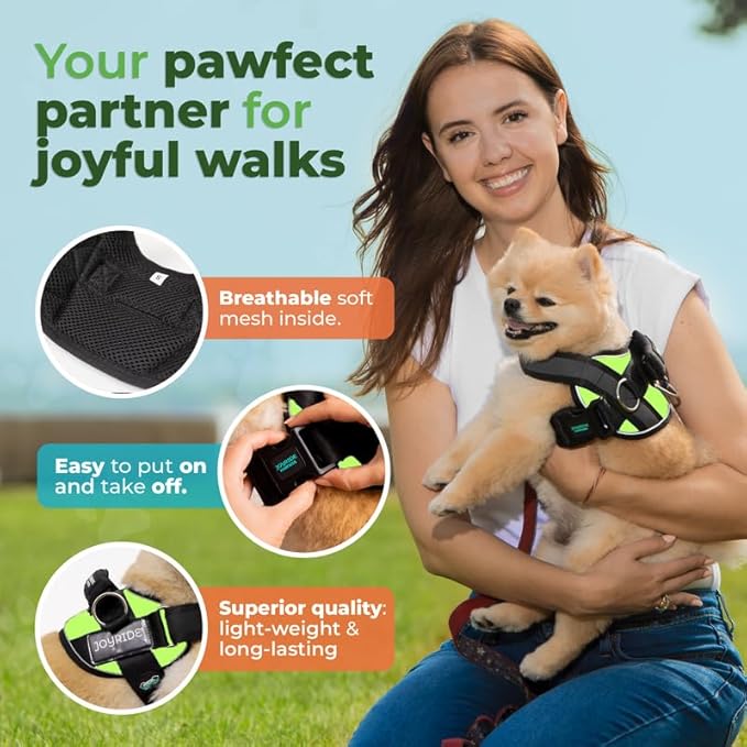 Joyride Harness 2.0 - The Original Side Ring No Pull Dog Harness - No Choke, Escape Proof, Reflective, 3 Leash Clips, Quick Fit Pet Vest - Easy Walks & Training - for Small, Medium & Large Dogs