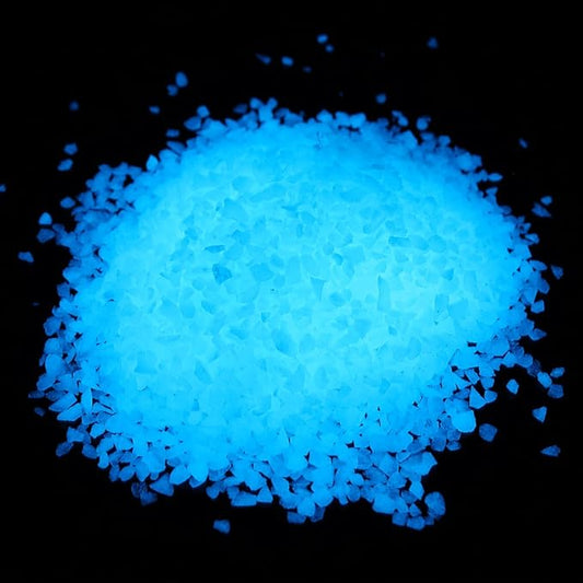 Shiny Stone Glow in The Dark Gravel, Fish Tank Aquarium Gravel Sand, Decorative Gravel Rocks,Aquarium Gravel Stones for Home and Fairy Garden Decoration,305g/0.67lbs (Sky Blue, 3-5mm)