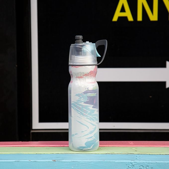 Misting Water Bottle 20 oz Cool Sports Water Bottle for Kids School Gifts for Boys Girls Insulated Spray Mist and Sip Water Bottles