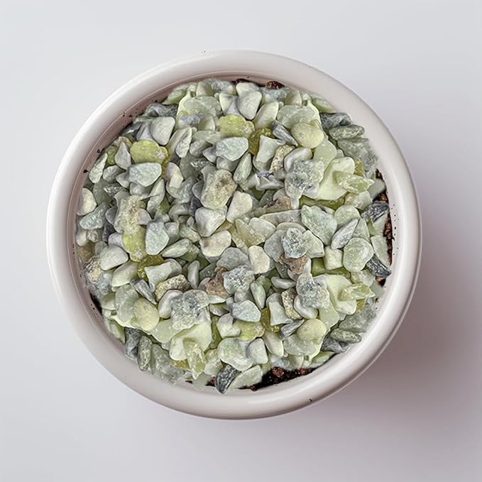 Small Natural Rocks Decorative Pebbles Tiny Gravel for Aquarium Gravels,Fish Turtle Tank,Soil Cover, Indoor Outdoor Garden Succulent Plants Top Dressing,Zen Garden,Vase Fillers,2 LB,Light Green Mix