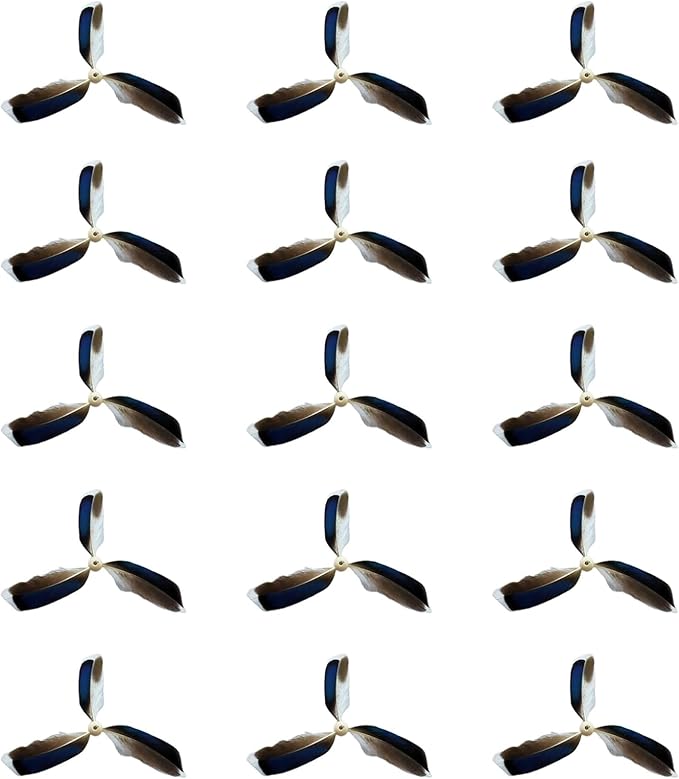 Spinning Feather Propeller Refills for Cat Wand Toy, Cat Toy Wand Attachment Replacement with Lobster Clasp (15-Pack)