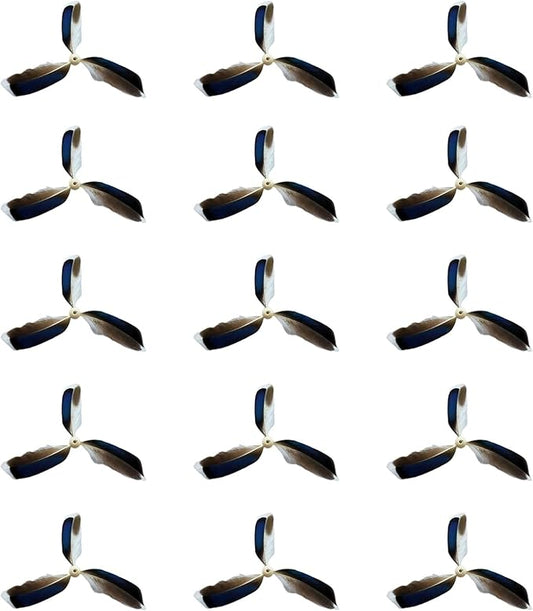 Spinning Feather Propeller Refills for Cat Wand Toy, Cat Toy Wand Attachment Replacement with Lobster Clasp (15-Pack)