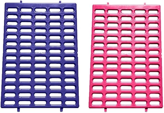Saguaro Acres Rabbit and Small Animal Cage Resting Mat for Wire Floored Cages 2 Pack (Pink & Purple)