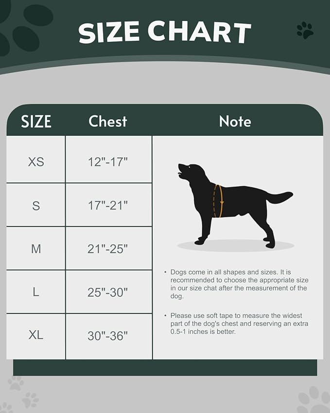 MIDOG No-Pull Dog Harness | Adjustable & Reflective Pet Harness Leash Set for Small Medium Large Dogs Walking, Training| No Choke, Front Clip, Soft Padded Vest with Easy Control Handle - Green, L