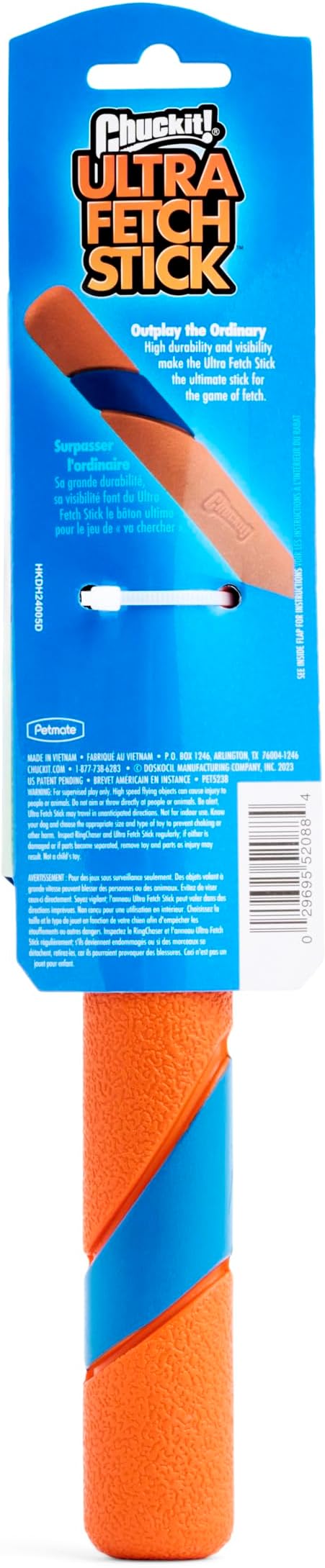 Chuckit! Interactive Dog Toy Ultra Fetch Stick - 12 Inch Outdoor Dog Toy for All Breed Sizes (Pack of 2)