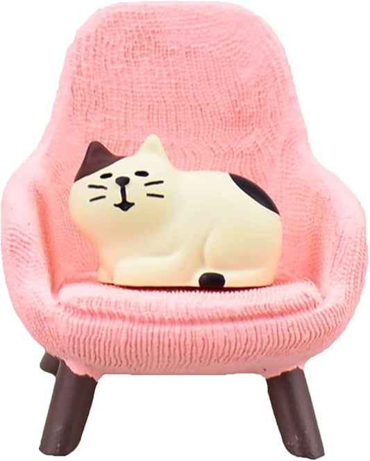 Miniature Cat Figurines Mini Cat Figurines Cute Pink Office Desk Decor Gifts for Women