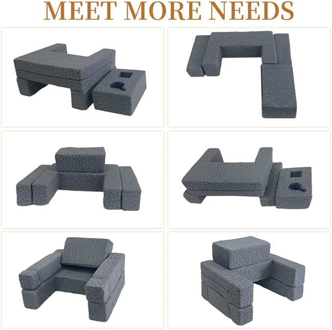 Extra Large Reading & Gaming Pillow with Coaster,Adjustable Laptop Desk Pillow for Reading,Gaming,Working,Writing,Lap Desk,Arm Rest Pillow for Adult Playing Switch or Sitting in Bed,Floor,Sofa(Grey)