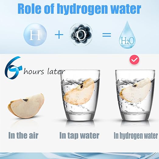 Hydrogen Water Bottle 2024,Hydrogen Water Bottle Generator Echo Go Water Ionizer, Portable Rechargeable 3 Min Quick Electrolysis,Suitable for Home,Office,Travel,Exercise,Gift,Daily Use