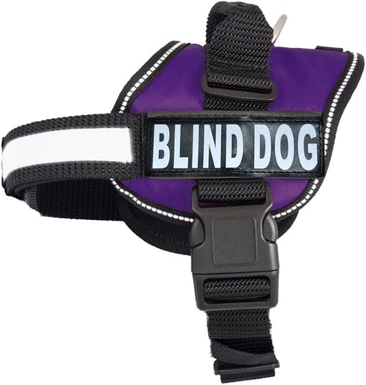 Doggie Stylz Blind Dog Harness No Pull No Escape Dog Vest for Blind Dogs Adjustable Vest with Handle Blind Dog Accessories and Patches for Training and Mobility