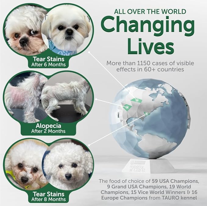 Nature's Protection Dry Dog Food - High Protein Tear Stain Diet - Dog Kibble for Adult & Puppy Dogs of Small, Medium & Large Breed with Light Fur (Superior Care - White Fish, 22 lb)