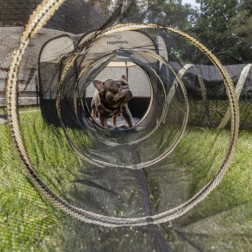 Large Portable Cat Playpen and Cat Tunnels for Indoor Cats Provides Room to Romp, Play, and Sleep. Enclosed Outdoor Pet Playpen, Easy Set-Up. Ventilated with Waterproof Base