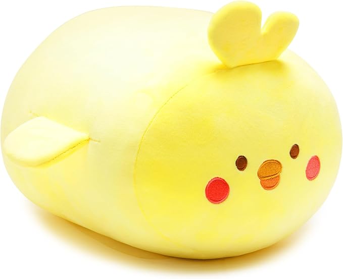 Anirollz Stuffed Animal Plush Toy – 15" Large Plush Doll | Soft, Squishy, Cute, Comfort, Safe | Birthday Gift Pillow with Cute Character Yellow Chick Chickiroll