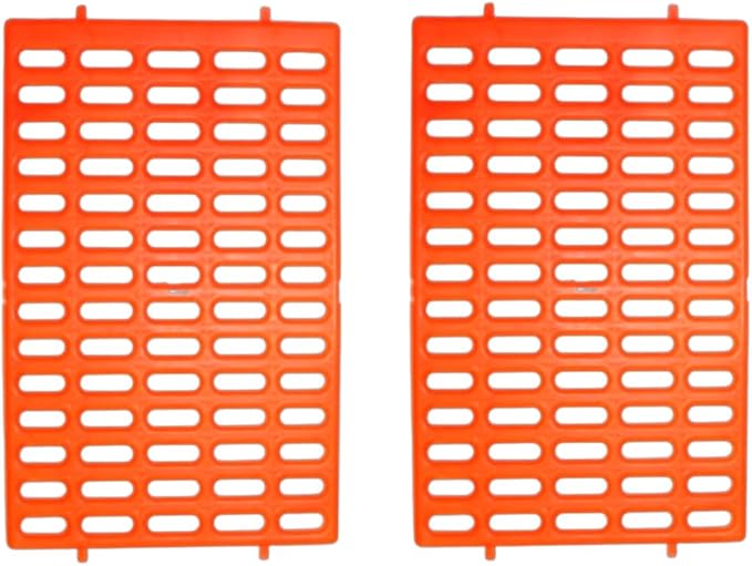 Saguaro Acres Rabbit and Small Animal Cage Resting Mat for Wire Floored Cages 2 Pack (Orange)