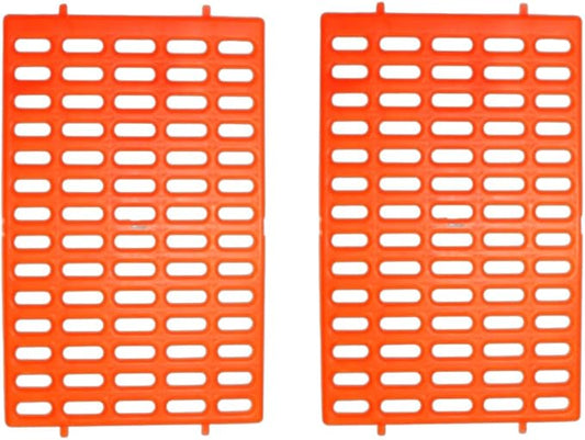 Saguaro Acres Rabbit and Small Animal Cage Resting Mat for Wire Floored Cages 2 Pack (Orange)