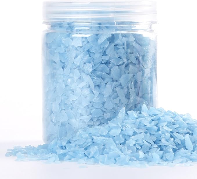 Shiny Stone Glow in The Dark Gravel, Fish Tank Aquarium Gravel Sand, Decorative Gravel Rocks,Aquarium Gravel Stones for Home and Fairy Garden Decoration,305g/0.67lbs (Blue, 3-5mm)