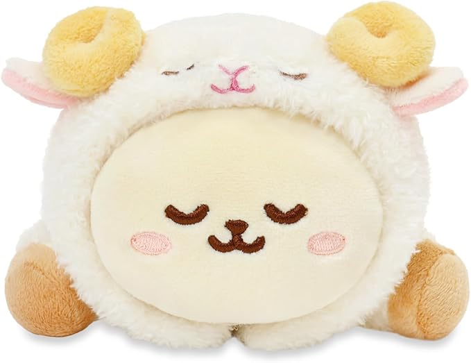 Anirollz Stuffed Animal Plush Toy – 6" Small Blanket Outfitz Doll | Soft, Squishy, Warm, Cute, Comfort, Safe | Birthday Pillow with Kawaii Bunny Rabbit Sheep Bunniroll