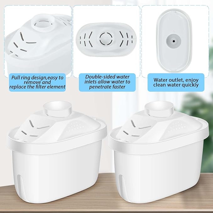 Alkaline Water Filter Replacement Alkaline Water Filter Cartridge Water Filters for Drinking Water Filter Kettle,improve Alkaline(4 Pcs)