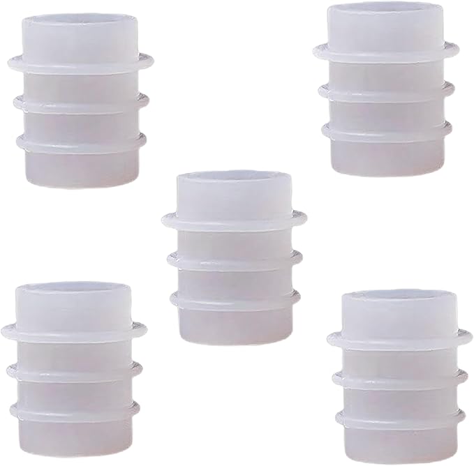 5Pcs White Bottle Stopper Silicone Mold, Crystal Epoxy Wine Bottle Stopper Mold, Reusable Beverage Bottle Stoppers Silicone Molds Cork Cover Wine Stoppers,Bar and Wine Tools, Wine Stoppers and Pourers