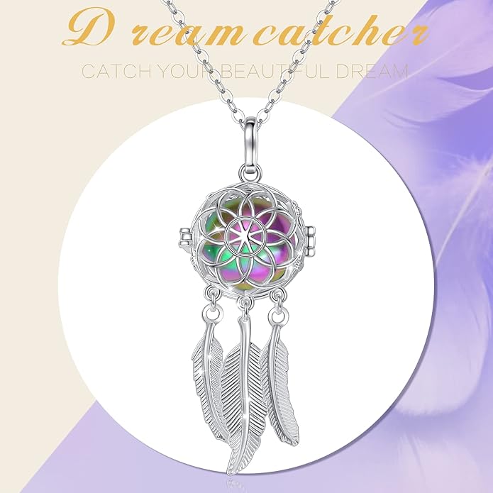 INFUSEU Unique Urn Necklaces for Ashes for Women, Cremation Jewelry for Human Pet Ashes, 24 Inch Chain