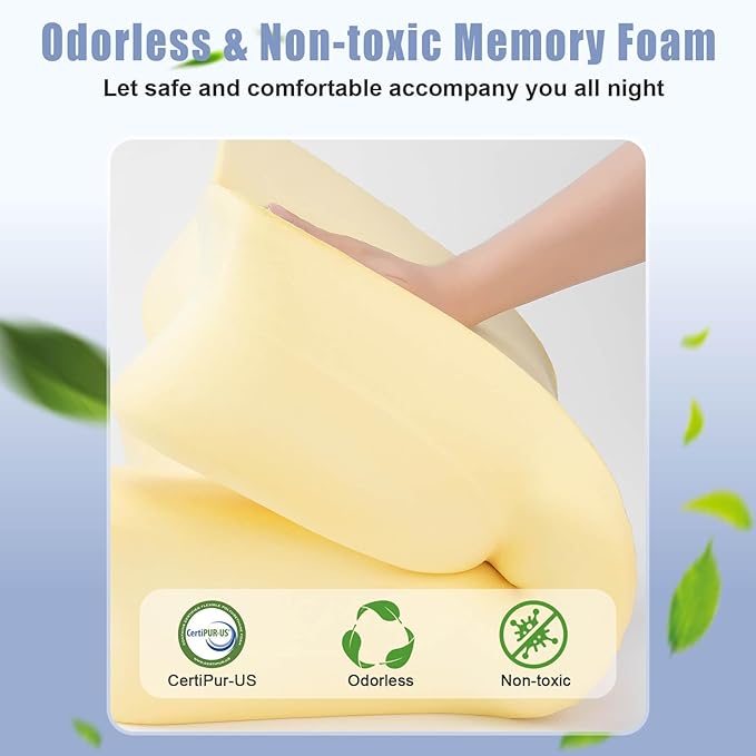 Ergonomic Memory Foam Pillow for Neck Pain Relief,Neck Support Pillows for Sleeping,Cooling Pillows for Neck and Shoulder Pain,Ideal Cervical Pillow for Side,Back,and Stomach Sleepers,Grey