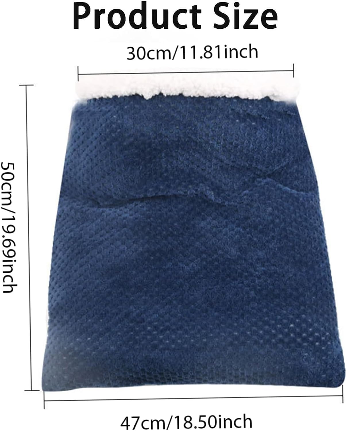 Cat Sleeping Bag for Indoor Cats - Cozy Winter Bed Cave, Warm and Soft Fluffy Washable Blanket (A)