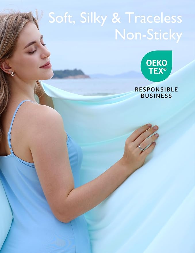 Momcozy Life CoolMurm Cooling Comforter for Hot Sleepers, Full/Queen 90"x90" Hot Flashes Cooling Blanket, All-Season Lightweight Soft Breathable Cooling Quilt Duvet, Stay Cool All Night, Midnight Blue