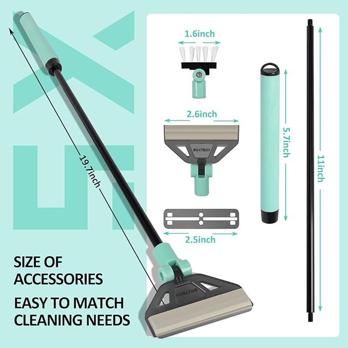 UPETTOOLS Aquarium Algae Scraper Cleaner with 5 Stainless Steel Blades – Fish Tank Glass Cleaning Brush for Easy Tank Maintenance,20-40 Gallon