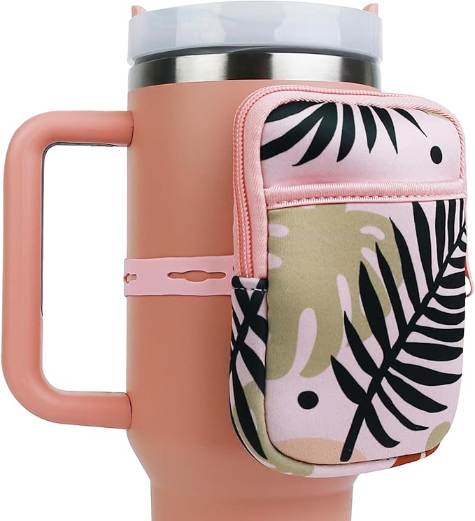 MLKSI Water Bottle Zipper Pouch for Stanley Cup Accessories, Cute Storage Bags for Stanley Tumbler with Handle, Gym Accessories for Simple Modern 40 oz Tumbler with Handle Stanley Bottle