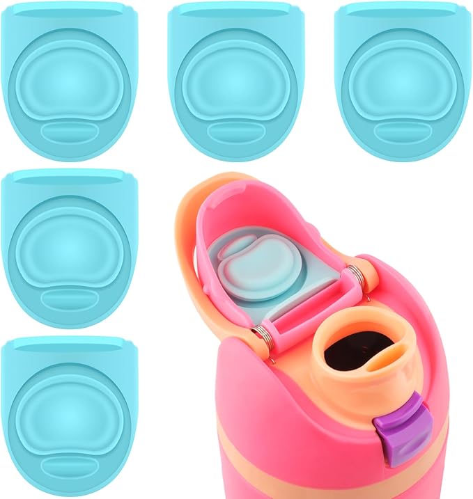 5 Pcs Replacement Stopper for Owala Free Sip 19/24/32/40 Ounce, Silicone Anti-Spill Lid Stopper Compatible with Owala Freesip