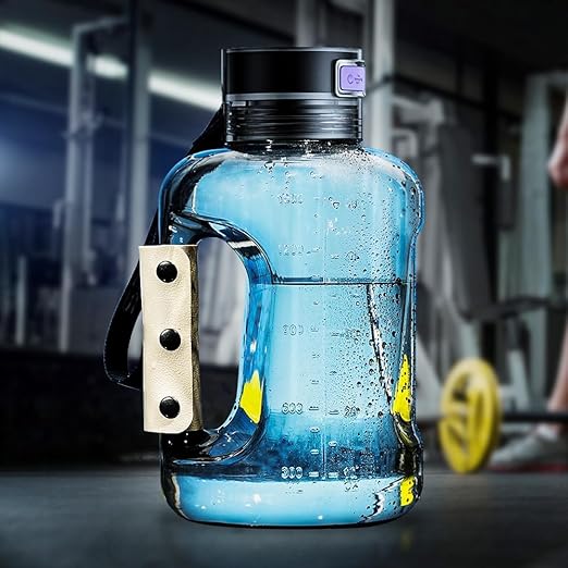 Hydrogen Water Bottle 50oz 1.5L Large Capacity Hydrogen Water Bottle Generator, shatterproof, Suitable for Gym, Playground and Outdoor scenarios, Hydrogen Concentration up to 1600ppb ((Grey/1500ml))