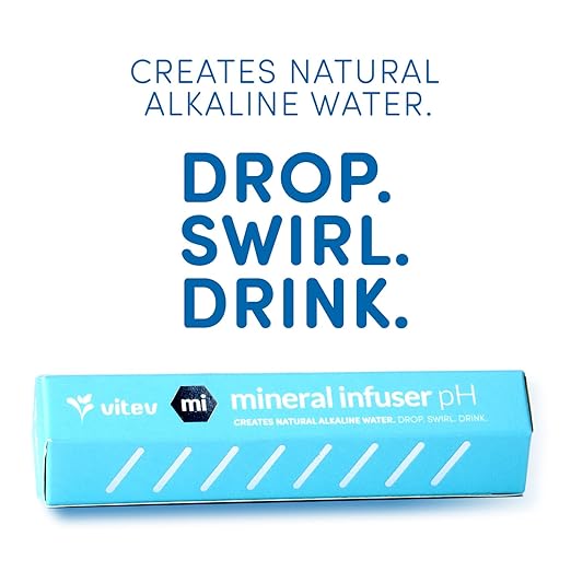 MI | Creates Alkaline Water in Any Water Bottle | Natural Mineral Infuser Stick | 9.5pH & Electrolytes