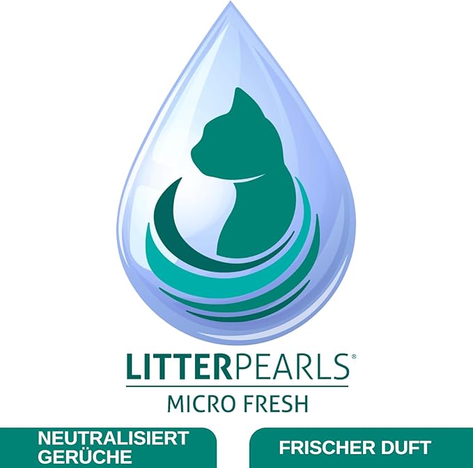 Litter Pearls Micro Fresh Scented Non-Clumping Crystal Cat Litter with Odorbond, 7 lb