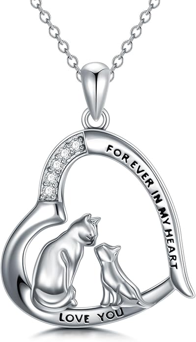925 Sterling Silver Lab Grown Diamond Animal Necklace Cat/Bear/Bee/Dolphin/Dragonfly/Horse/Hummingbird/Koala/Parrot/Penguin/Pigeon/Sea Turtle/Starfish Lab Grown Diamond Necklace Gift for Women