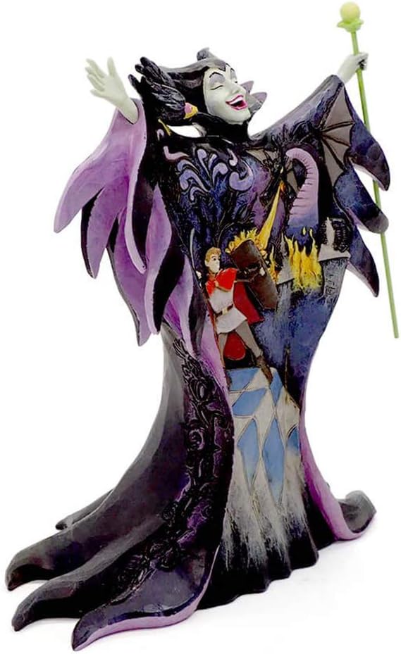 Enesco Disney Traditions by Jim Shore Maleficent with Scene Malevolent Madness Figurine, 8.75 Inch, Multicolor
