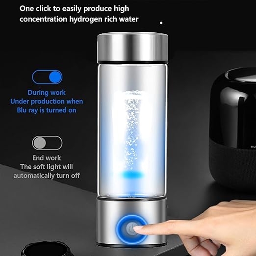 Hydrogen Water Bottle, Hydrogen Water Bottle Generator, 3 Minutes to Improve Water Quality, Perfect for Travel, Exercise, Office, Home Drinking