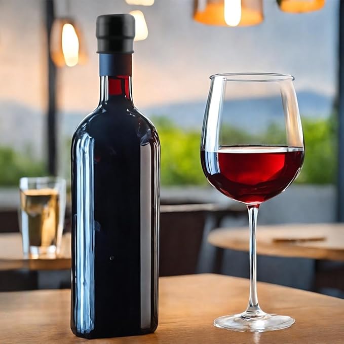 4pcs Wine Stoppers, Air Tight Flexible Beer Bottle Stopper Reusable Silicone Wine Sealer for Wine bottles Beverage Bottle Stoppers(red+black+grey+coffee)