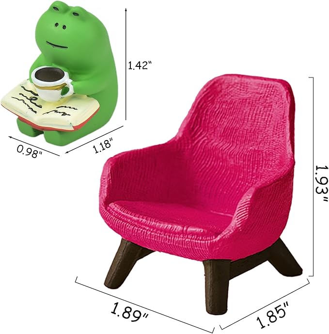 Mini Frog Figurines Frog Figurine Table Kit Frog Decor Desk Accessories for Home Office