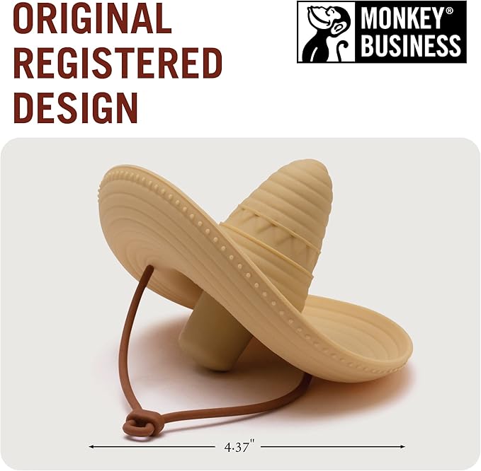 Monkey Business Elcorko Silicone Wine Stopper, Bottle Stopper with Sombrero Design, Wine Accessories, Keeps Wine Fresh, Wine Gifts