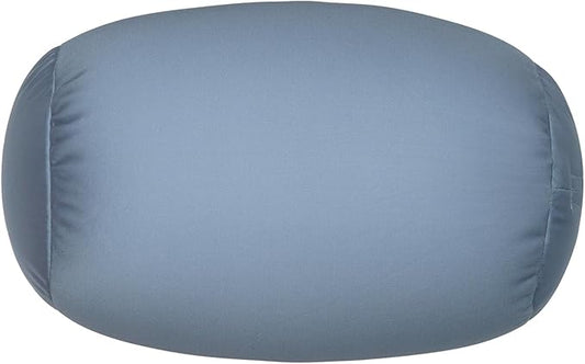 Microbead Body Pillow, Tube Microbead Bolster Bean Smooth Cool Pillow Neck Cervical Roll Pillow for Sleeping 7 x 12Inch Throw Travel Pillow (Cold Grey)
