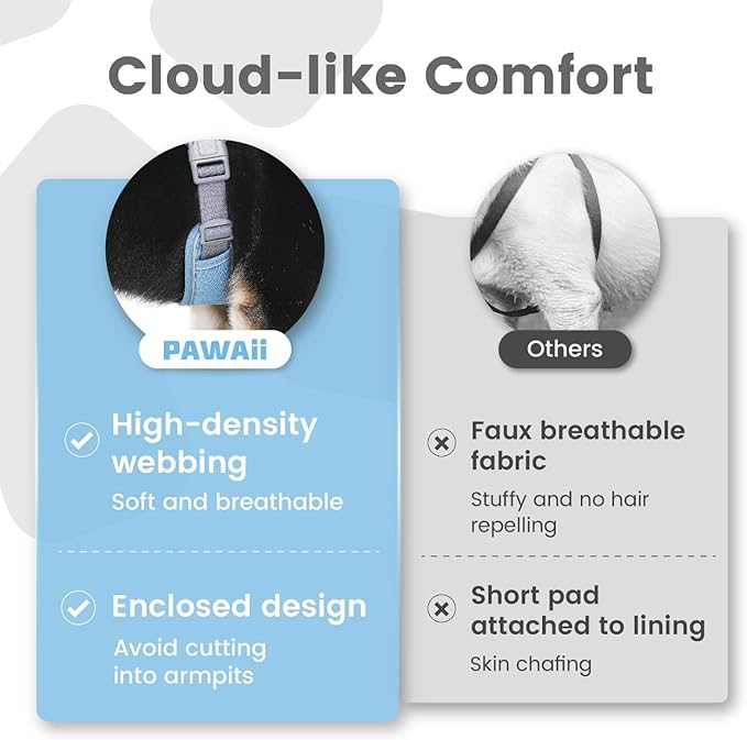 Pawaii No Pull Dog Harness with Pet ID Tag,Reflective Strips No Choke Front O Ring Breathable Mesh Adjustable Soft Padded Pet Vest with Easy Control Handle for Small Dogs