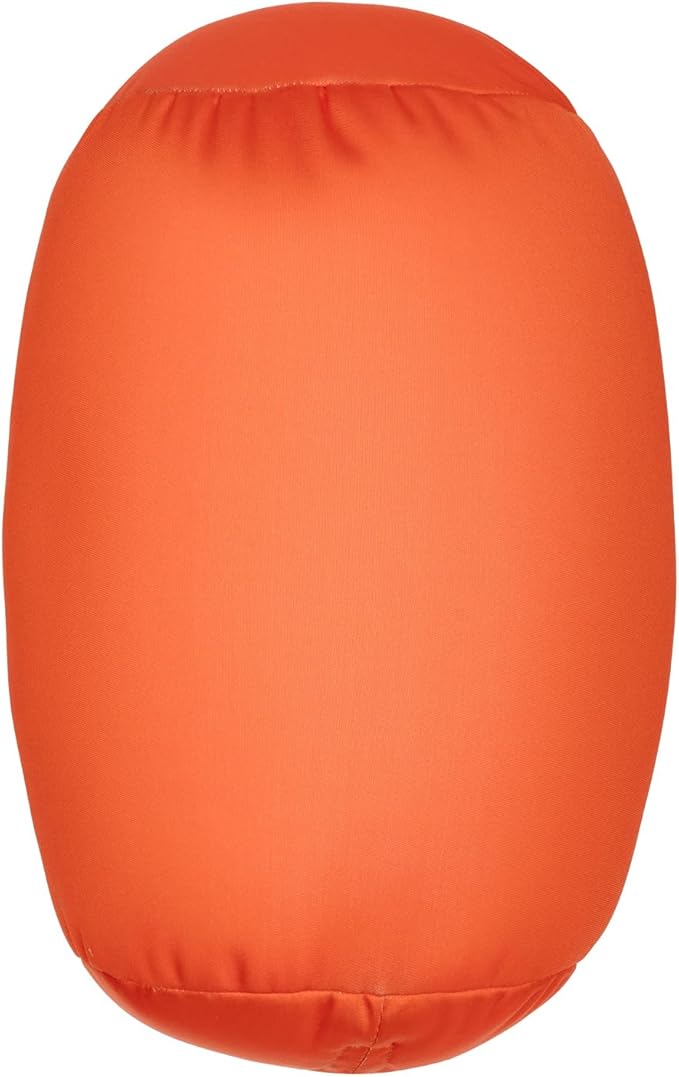 Microbead Body Pillow, Tube Microbead Bolster Bean Smooth Cool Pillow Neck Cervical Roll Pillow for Sleeping 7 x 12Inch Throw Travel Pillow (Tangerine Color)