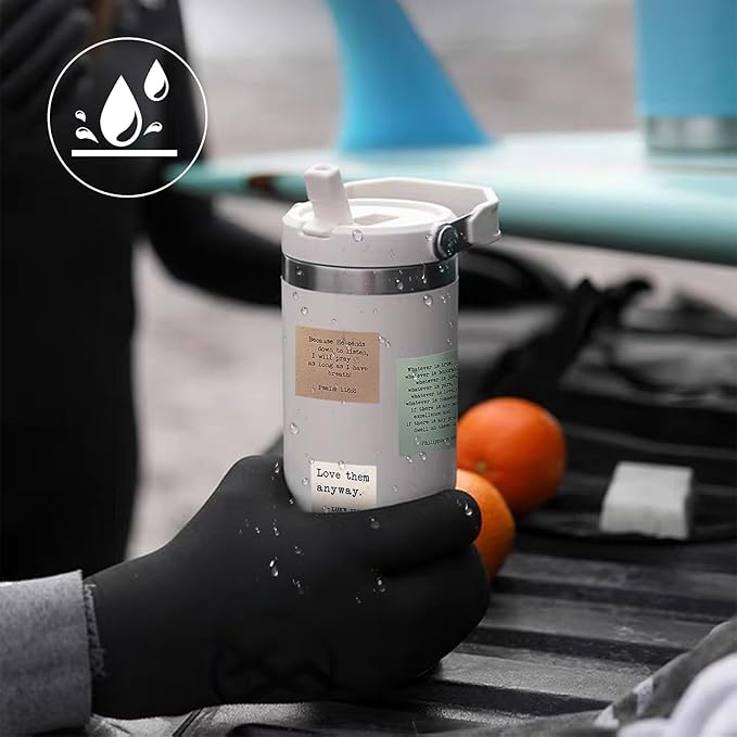 50Pcs Bible Stickers, Inspirational Retro Verse Christian Stickers, Quotes Bible Study Supplies for Tumbler Cup Water Bottle Laptop Phone Case Scrapbooking Skateboard Teens Aldult Kids