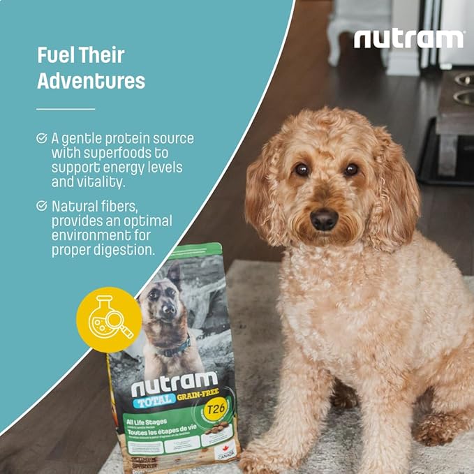 T26 Grain-Free Lamb & Lentils Dry Dog Food | High Protein, Chicken-Free Kibble with Pumpkin, Flaxseed & Salmon Oil | Easily Digestible, Allergy-Friendly for Puppies, Adults & Seniors (25 LBS)