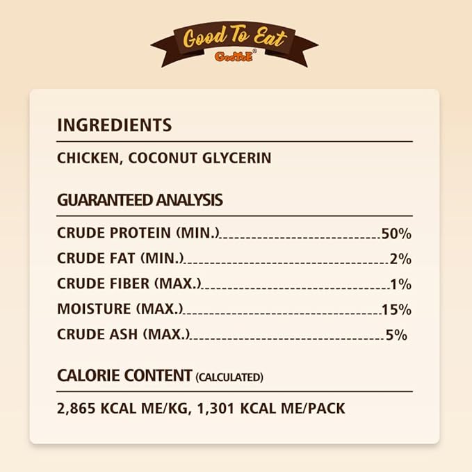 Gootoe Soft Chicken Jerky Cuts 1 lb, Dog Treats, All Natural, Hypoallergenic & Grain-Free, High-Protein, Healthy & Easily Digestible, Soft Texture, Resealable