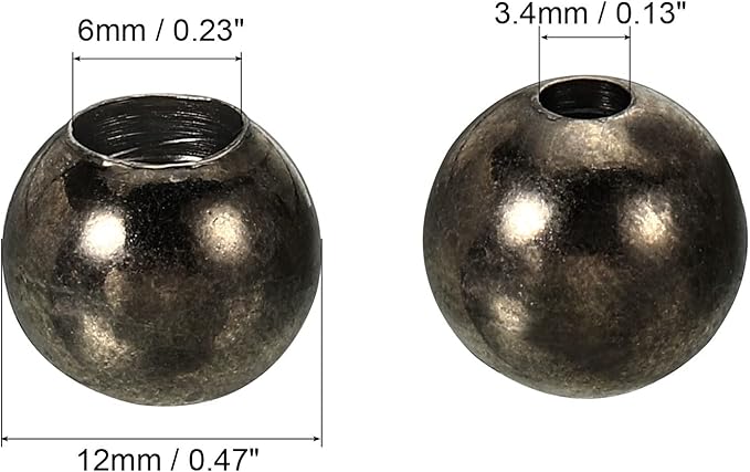 MECCANIXITY Pull Cord Tassels Window Blind Extender Chain Drop Knobs Ball Pull Ends Black, for Curtain Blinds Shades Light Ceiling Fan Pull Switch, Pack of 8